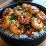 20 Minute Honey Garlic Shrimp & Rice Bowl