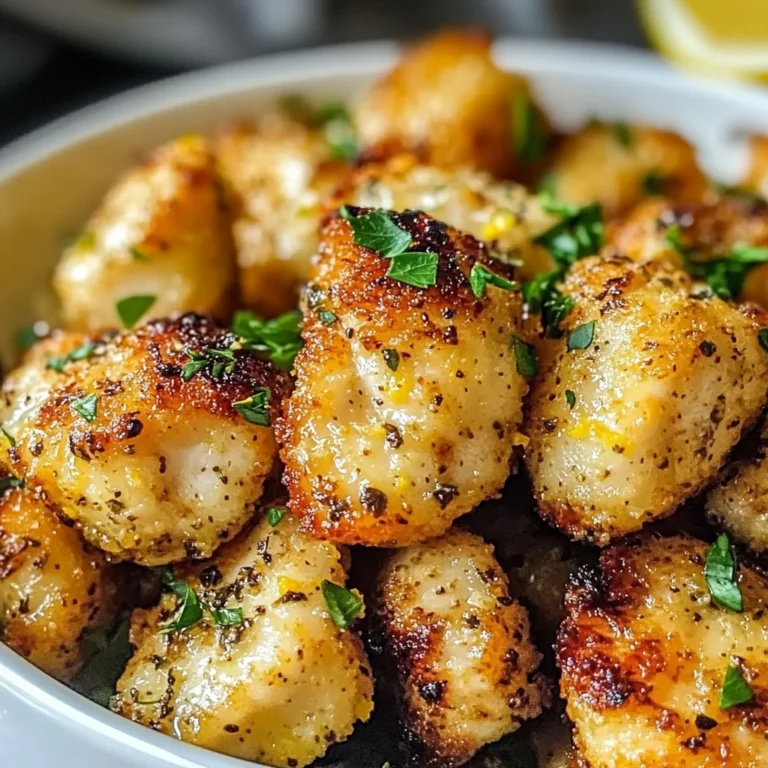 Air Fryer Lemon Chicken Bites