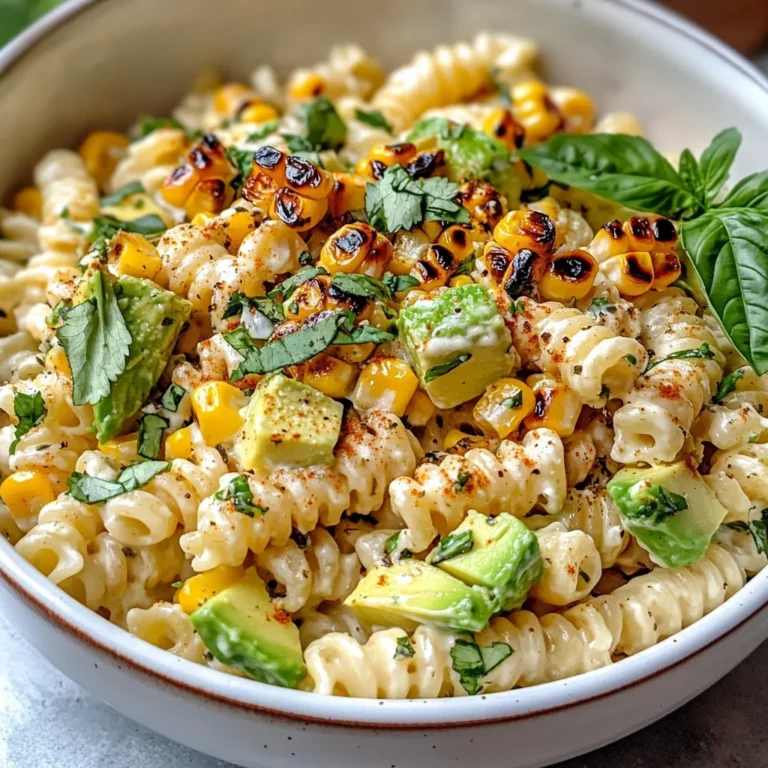 Creamy Street Corn Pasta Salad