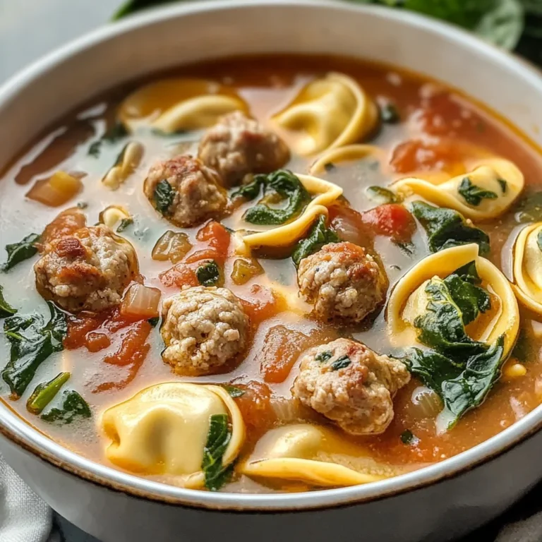 Meatball Tortellini Soup