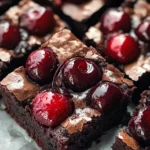 Roasted Cherry Brownies