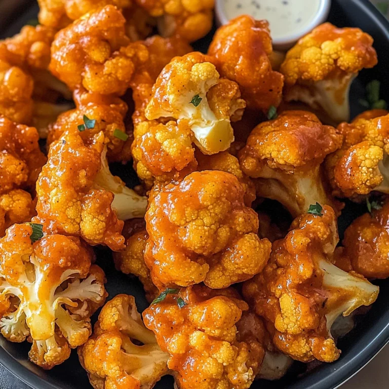 Air Fryer Buffalo Cauliflower Recipe