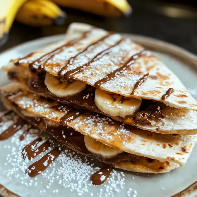 Banana Nutella Quesadilla [10 Minutes]
