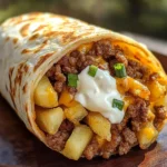 Beefy Cheesy Fries Wrap