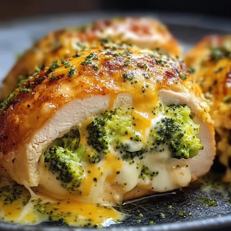 Broccoli Cheese Stuffed Chicken