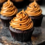 Chocolate Pumpkin Buttercream Cupcakes