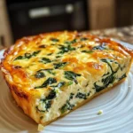 Cottage Cheese and Spinach Crustless Quiche