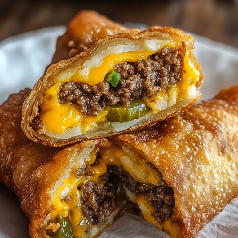 Crispy Air Fryer Cheeseburger Egg Rolls: A Must-Try Snack!