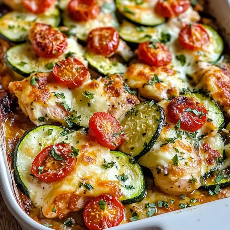 Mediterranean Chicken Zucchini Bake – Healthy, Flavorful & Easy!