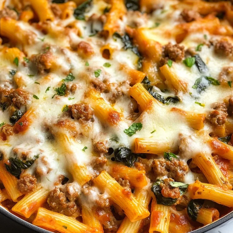 One Pot Baked Ziti with Italian Sausage Recipe