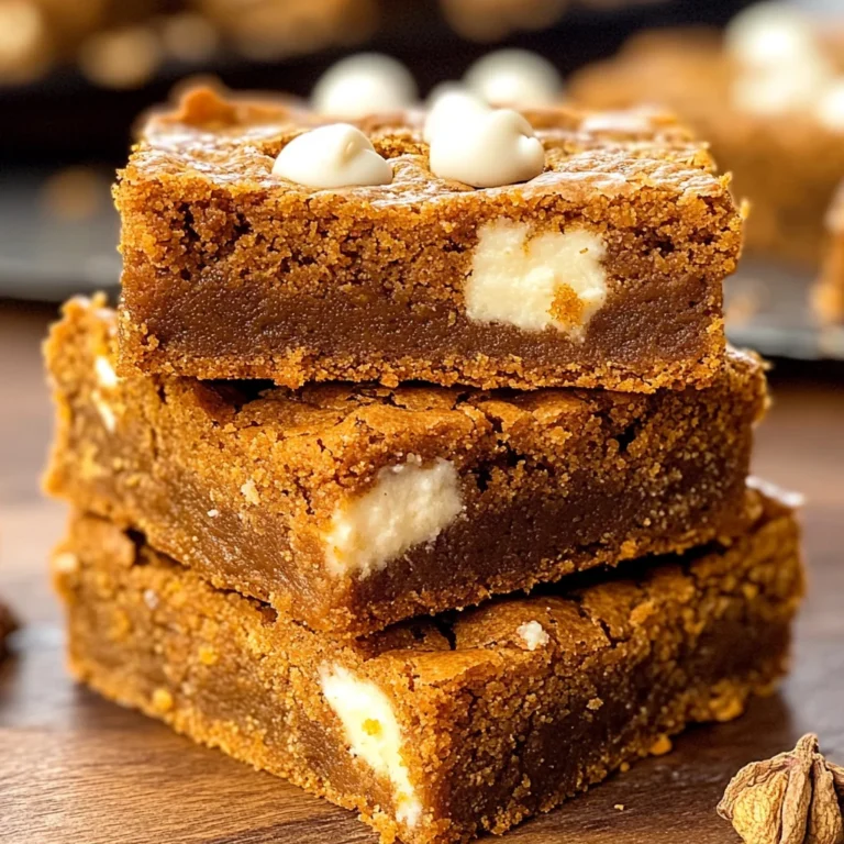 Pumpkin Blondies