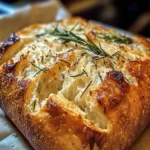 Rustic No-Knead Rosemary Garlic Bread