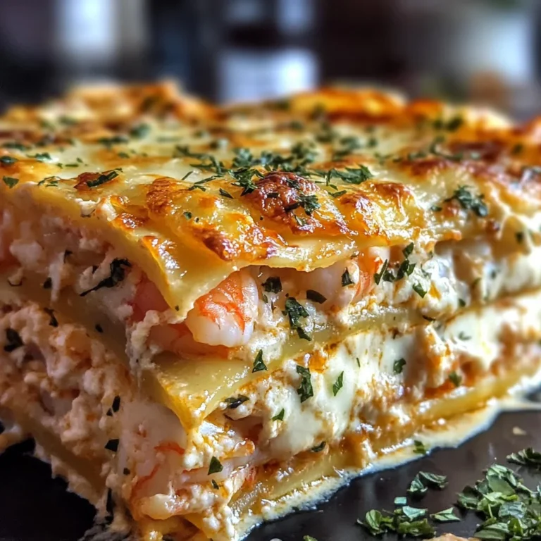 Seafood Lasagna with Shrimp & Crab