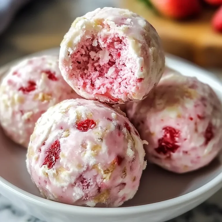 Strawberry Cheesecake Protein Balls – A Guilt-Free, High-Protein Treat
