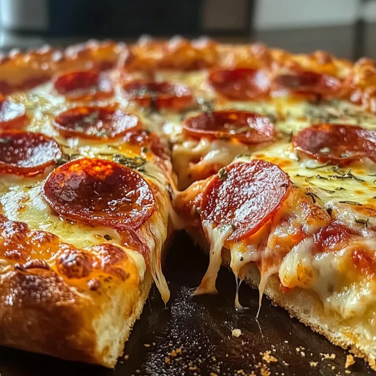 Stuffed Crust Pepperoni Pizza