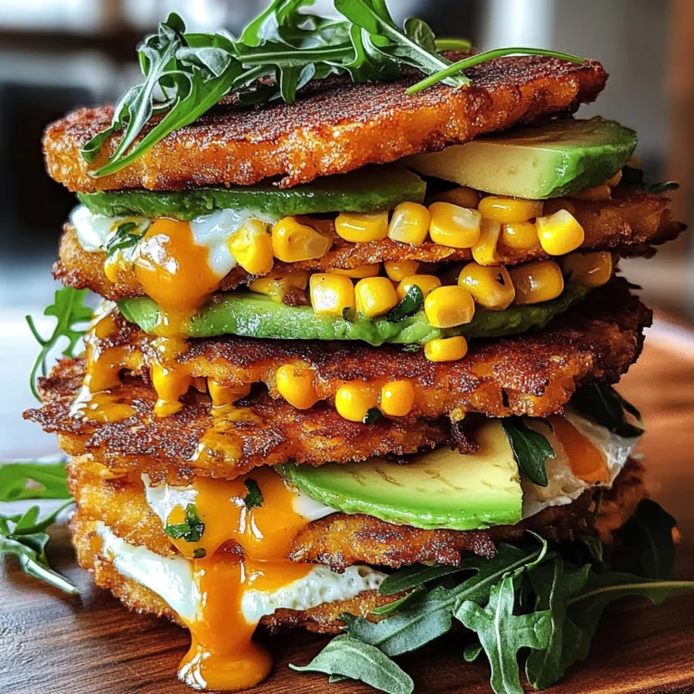 Sweet Corn Fritter Breakfast Sandwiches