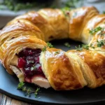 Turkey Cranberry Crescent Ring