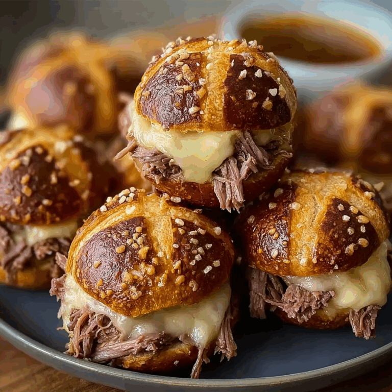 Smoked Brisket & Beef Broth Cheese Pretzel Bombs