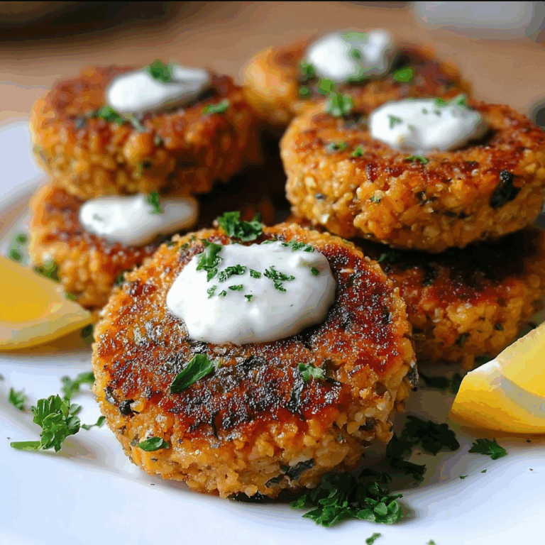 Ultimate Mediterranean Lemon Chickpea Patties with Yogurt Sauce