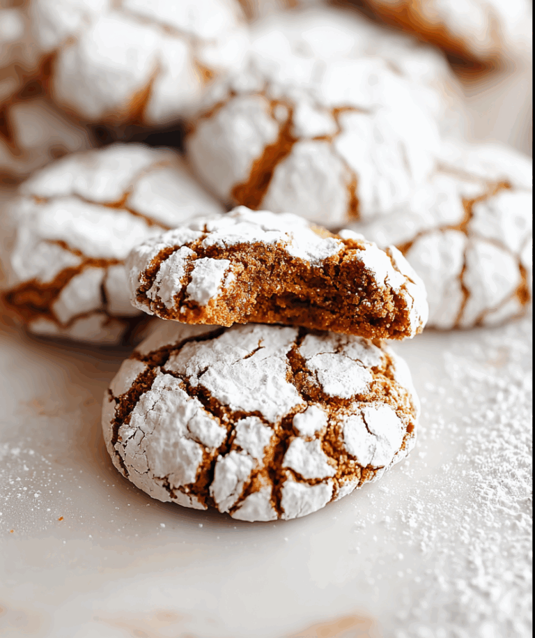 Gingerbread Crinkle Cookies