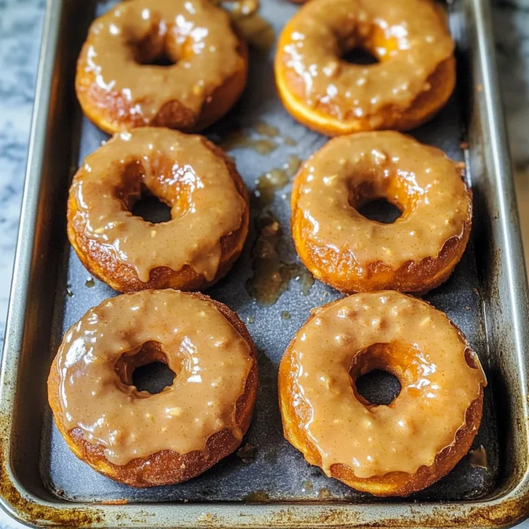 Baked Pumpkin Donuts with Maple Glaze