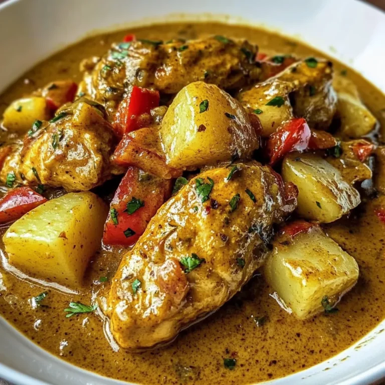 Caribbean Delight: Creamy Chicken with Potatoes and Coconut