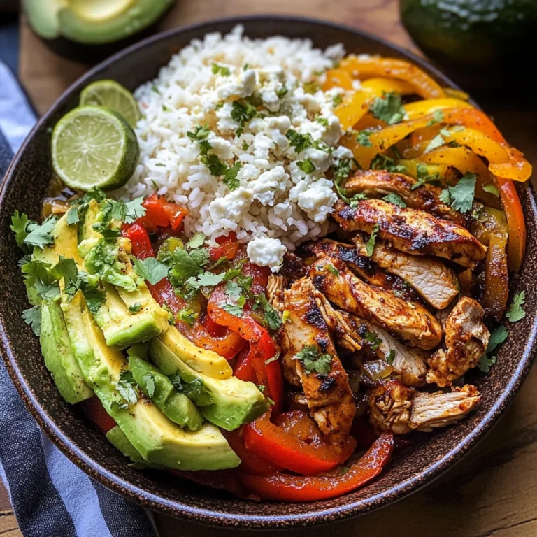 Chicken Fajita Tortilla Bowls