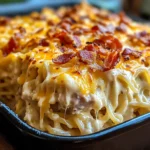 Creamy Southern Spaghetti Bake
